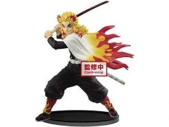 Dragons Trading Bandai & Banpresto Demon Slayer: Kimetsu No Yaiba Big Vibration Stars - Tanjiro Kamado & Kyojuro Rengoku A: Kyojuro Rengoku (5.9")