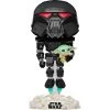 Dragons Trading EEExclusive Star Wars: The Mandalorian Dark Trooper With Grogu Glow-in-The-Dark Vinyl