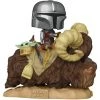 Funko Star Wars: Mandalorian - Mandalorian On Bantha W/ Child In Bag Deluxe Pop