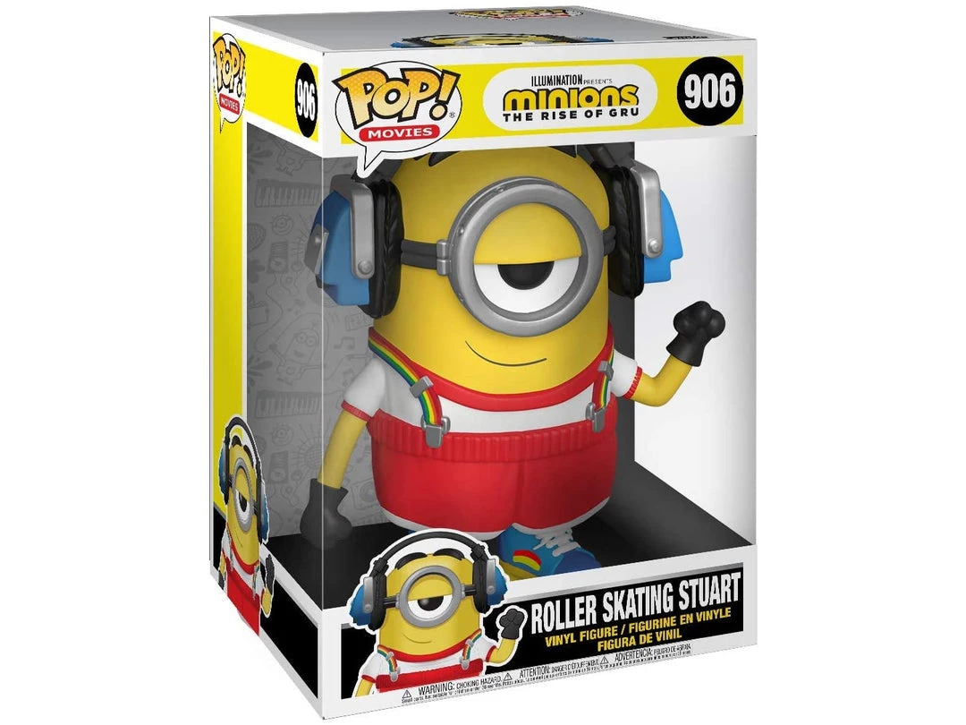 Funko Minions Rise Of Gru: Roller Skating Stuart 10'' Pop New Arrival 4 Funko Minions Rise Of Gru: Roller Skating Stuart 10'' Pop New Arrival