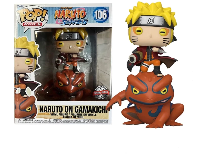 Dragons Trading New Arrival Special Edition - Naruto Shippuden - Naruto On Gamakichi 6'' Pop 4 Dragons Trading New Arrival Special Edition - Naruto Shippuden - Naruto On Gamakichi 6'' Pop